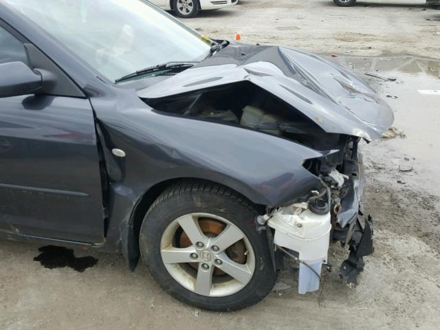 JM1BK12F861472959 - 2006 MAZDA 3 I GRAY photo 9