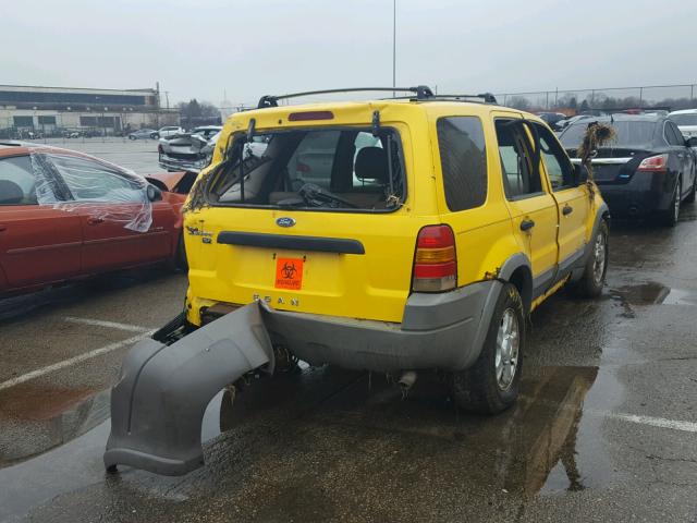 1FMYU04122KA32168 - 2002 FORD ESCAPE XLT YELLOW photo 4