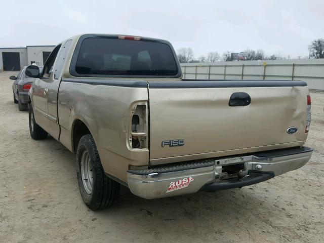 1FTRX17W2XKA00776 - 1999 FORD F150 TAN photo 3