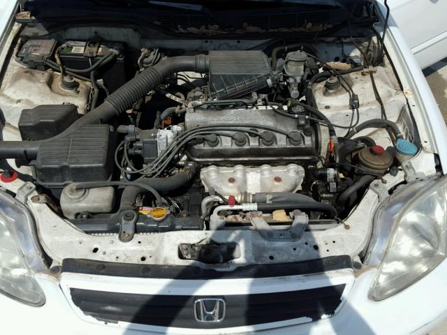 1HGEJ6223XL055086 - 1999 HONDA CIVIC DX WHITE photo 7