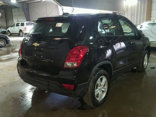 3GNCJNSB0HL274293 - 2017 CHEVROLET TRAX LS BLACK photo 4