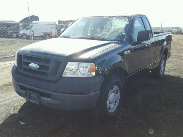 1FTRF12277KC56922 - 2007 FORD F150 BLACK photo 2