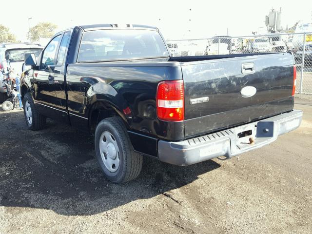 1FTRF12277KC56922 - 2007 FORD F150 BLACK photo 3