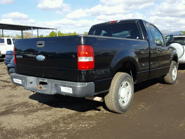 1FTRF12277KC56922 - 2007 FORD F150 BLACK photo 4