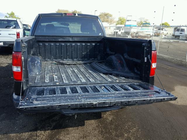 1FTRF12277KC56922 - 2007 FORD F150 BLACK photo 6