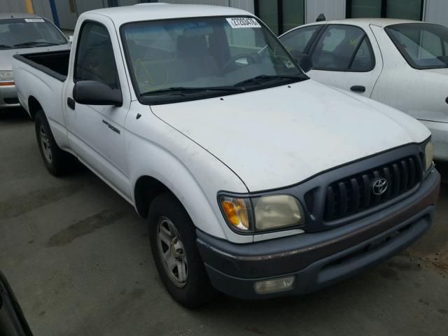 5TENL42NX1Z844576 - 2001 TOYOTA TACOMA WHITE photo 1