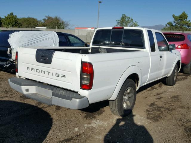 1N6DD26S11C365777 - 2001 NISSAN FRONTIER K WHITE photo 4