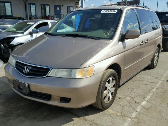 5FNRL18974B114849 - 2004 HONDA ODYSSEY EX GOLD photo 2