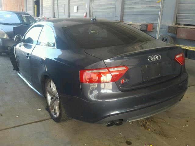 WAURV78T58A009831 - 2008 AUDI S5 QUATTRO GRAY photo 3