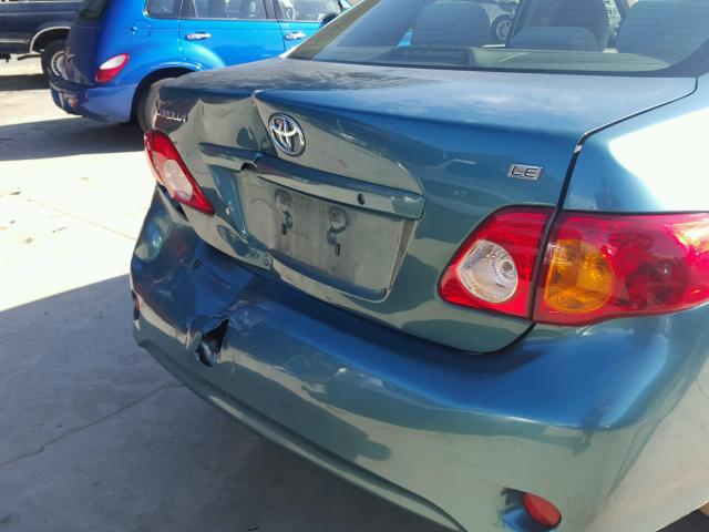 JTDBL40E99J038353 - 2009 TOYOTA COROLLA BA BLUE photo 9