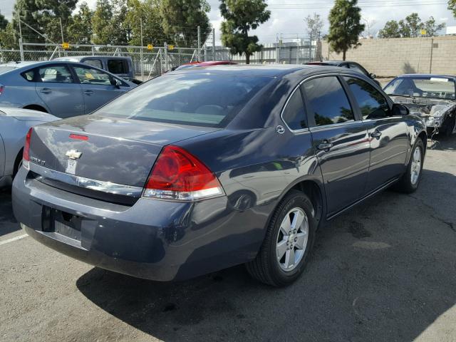 2G1WT55N981236089 - 2008 CHEVROLET IMPALA LT BLACK photo 4