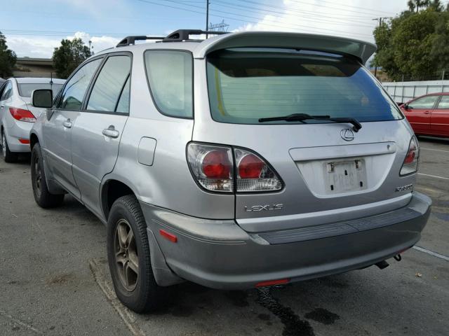 JTJGF10U310091365 - 2001 LEXUS RX 300 SILVER photo 3