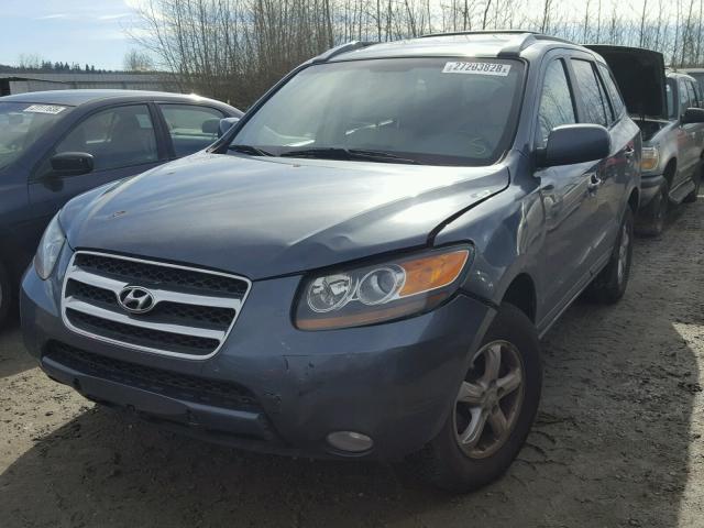 5NMSG73D67H024843 - 2007 HYUNDAI SANTA FE G BLUE photo 2