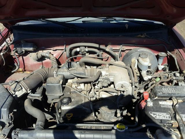 5TENL42N72Z004580 - 2002 TOYOTA TACOMA RED photo 7