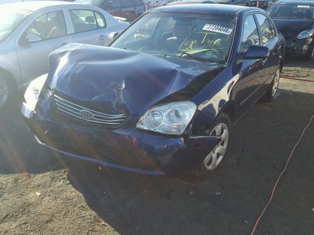 KNAGE123575151066 - 2007 KIA OPTIMA LX BLUE photo 2