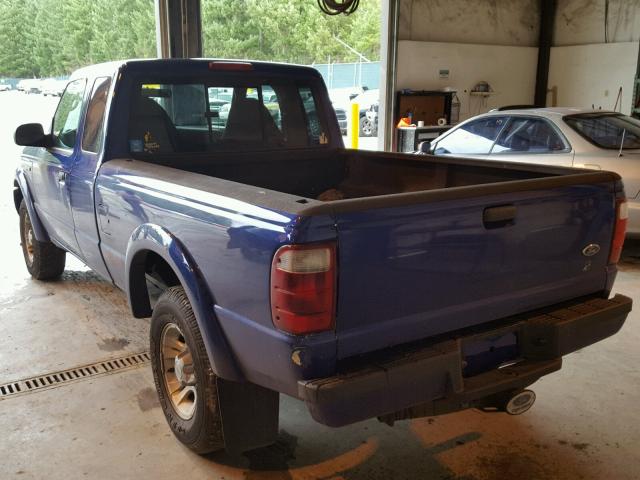 1FTYR14V63PB41378 - 2003 FORD RANGER SUP BLUE photo 3