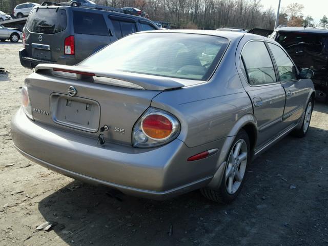 JN1DA31D42T207660 - 2002 NISSAN MAXIMA GLE SILVER photo 4