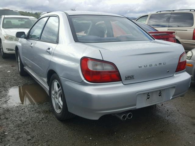 JF1GD29633G512052 - 2003 SUBARU IMPREZA WR SILVER photo 3