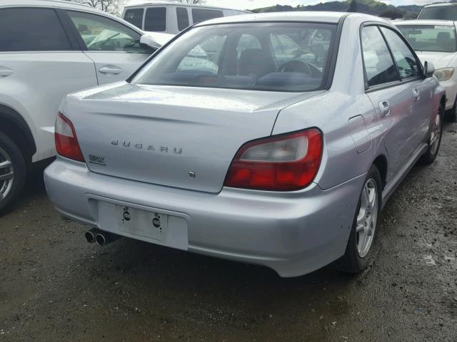 JF1GD29633G512052 - 2003 SUBARU IMPREZA WR SILVER photo 4