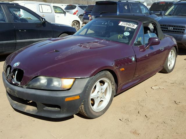 4USCH7327VLB81886 - 1997 BMW Z3 1.9 PURPLE photo 2