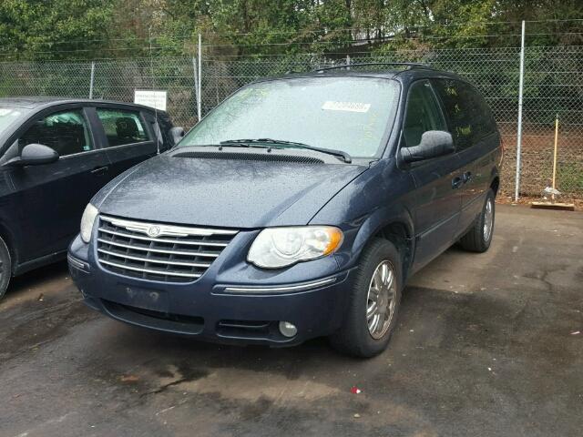 2A8GP64L07R173205 - 2007 CHRYSLER TOWN & COU BLUE photo 2