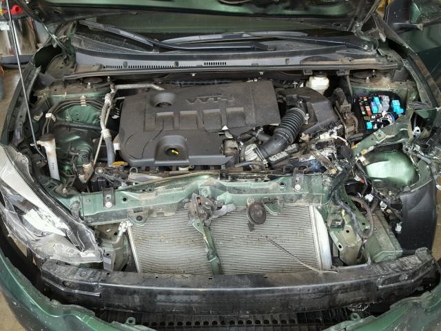 5YFBURHE4FP325010 - 2015 TOYOTA COROLLA L GREEN photo 7