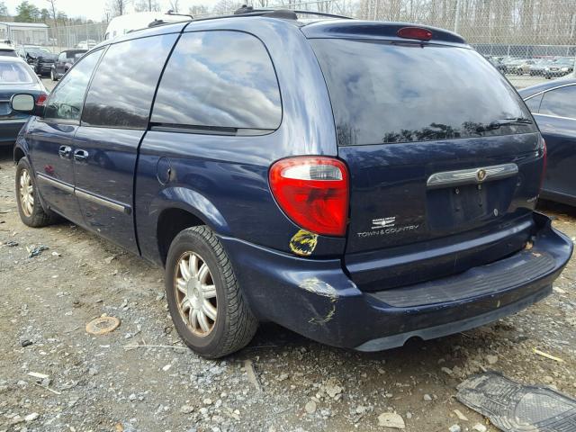 2C8GP54L95R567864 - 2005 CHRYSLER TOWN & COU BLUE photo 3