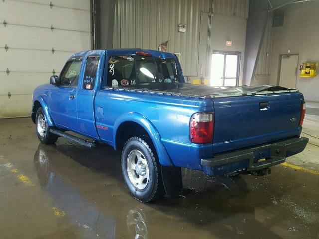 1FTZR45U72TA04404 - 2002 FORD RANGER SUP BLUE photo 3