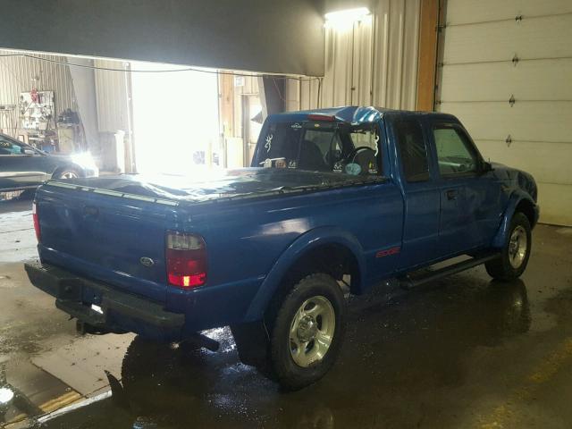 1FTZR45U72TA04404 - 2002 FORD RANGER SUP BLUE photo 4