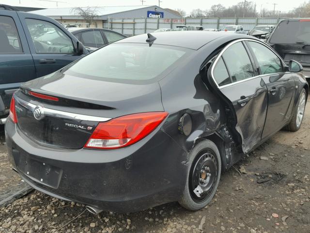 W04GZ5GV9B1102861 - 2011 BUICK REGAL CXL CHARCOAL photo 4