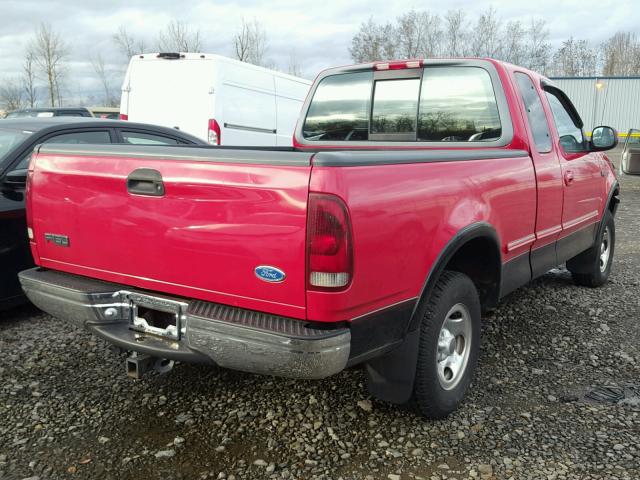 1FTDX186XVKB12215 - 1997 FORD F150 RED photo 4