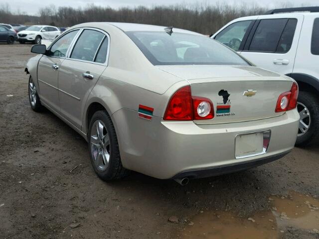 1G1ZC5EB8AF154081 - 2010 CHEVROLET MALIBU 1LT 金色 照片 3