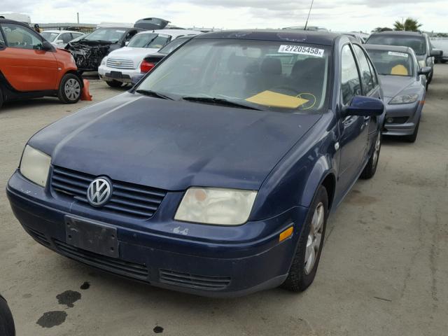 3VWSK69M13M135966 - 2003 VOLKSWAGEN JETTA GLS BLUE photo 2