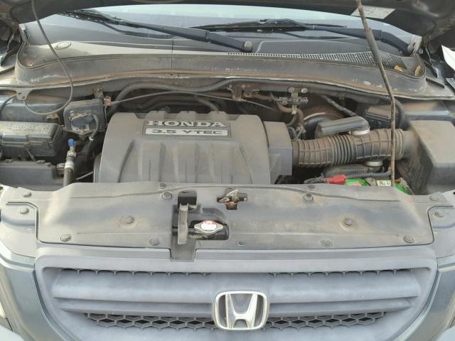 5FNYF18425B000346 - 2005 HONDA PILOT EX BLUE photo 7