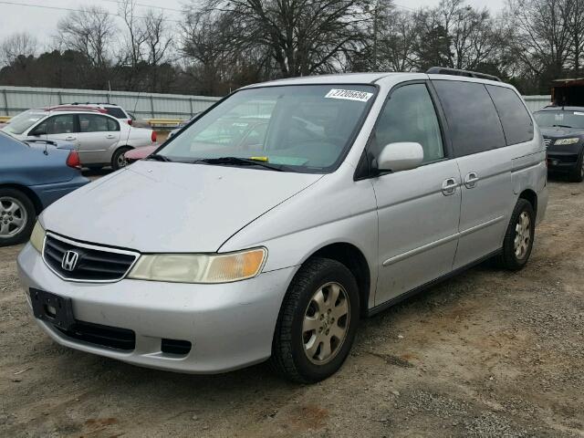 5FNRL18972B014716 - 2002 HONDA ODYSSEY EX SILVER photo 2