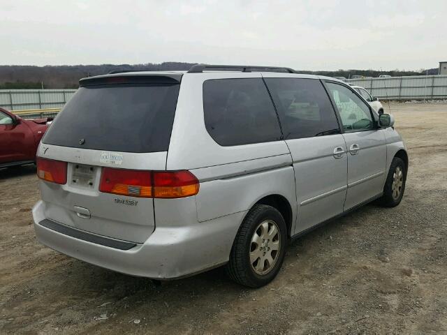 5FNRL18972B014716 - 2002 HONDA ODYSSEY EX SILVER photo 4