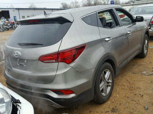 5XYZT3LB7HG436475 - 2017 HYUNDAI SANTA FE S GRAY photo 4