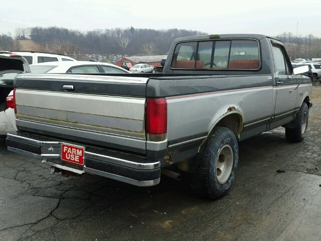 1FTEF14Y7KNA70918 - 1989 FORD F150 GRAY photo 4