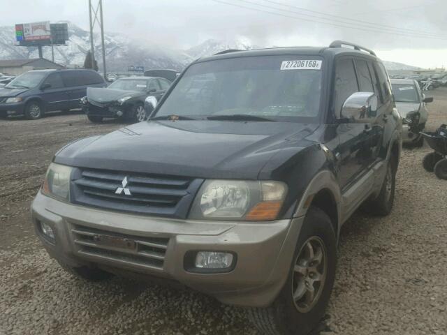 JA4MW51R81J005186 - 2001 MITSUBISHI MONTERO LI BLACK photo 2