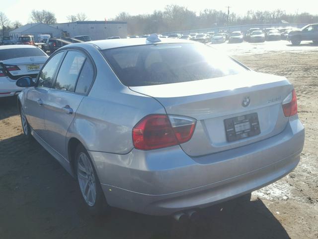 WBAVA37537NE28602 - 2007 BMW 328 I SILVER photo 3