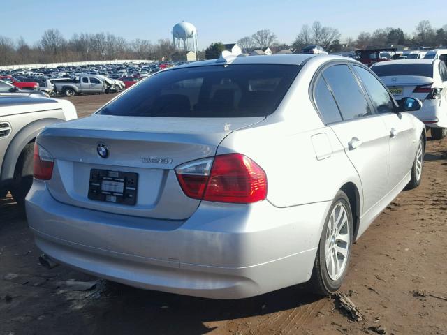 WBAVA37537NE28602 - 2007 BMW 328 I SILVER photo 4