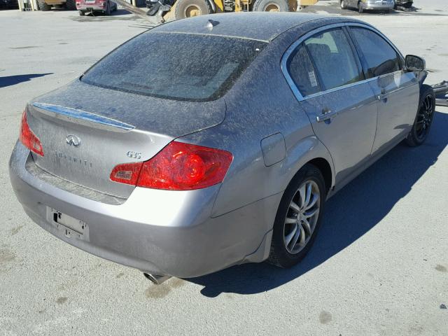 JNKBV61E78M208970 - 2008 INFINITI G35 GRAY photo 4