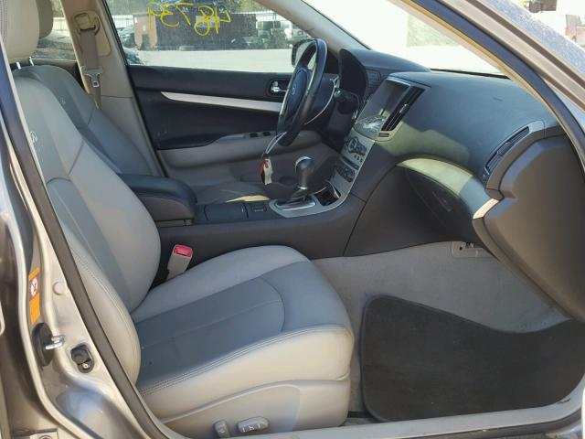 JNKBV61E78M208970 - 2008 INFINITI G35 GRAY photo 5