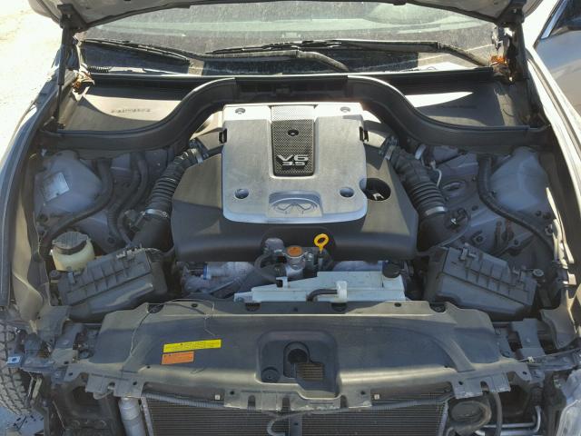 JNKBV61E78M208970 - 2008 INFINITI G35 GRAY photo 7