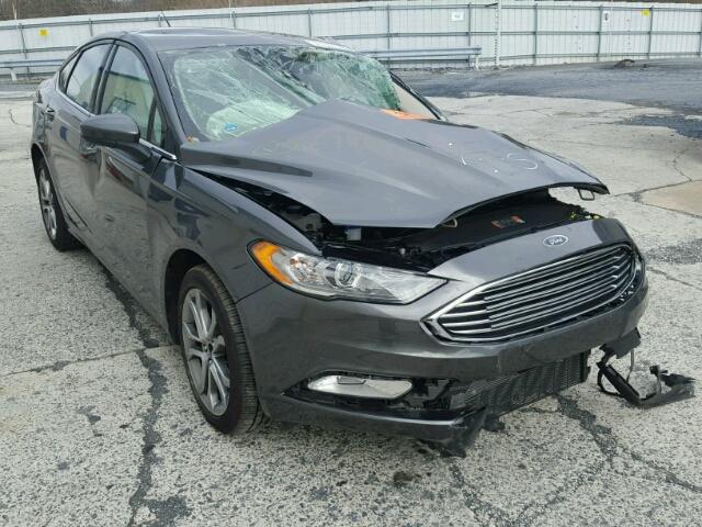 3FA6P0HD8HR269006 - 2017 FORD FUSION SE GRAY photo 1