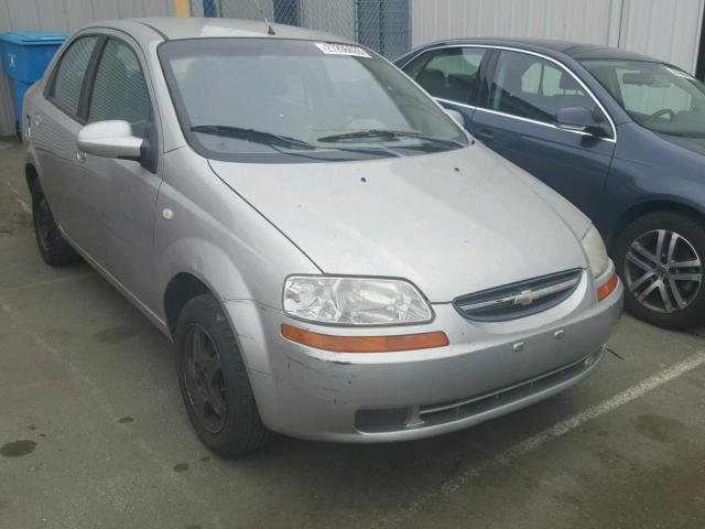 KL1TD52685B349877 - 2005 CHEVROLET AVEO BASE GRAY photo 1