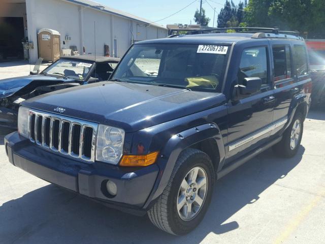 1J8HH58NX6C144423 - 2006 JEEP COMMANDER BLUE photo 2