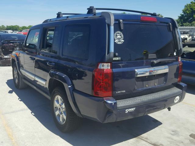 1J8HH58NX6C144423 - 2006 JEEP COMMANDER BLUE photo 3