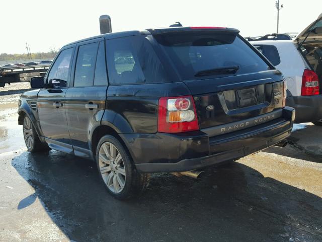 SALSH23468A135719 - 2008 LAND ROVER RANGE ROVE BLACK photo 3