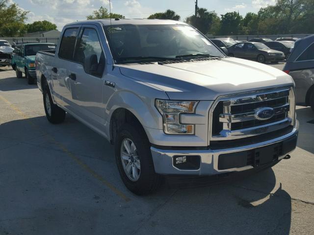 1FTEW1EF6HFC90874 - 2017 FORD F150 SUPER SILVER photo 1